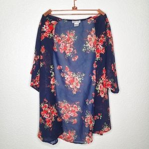 3/$30 Dizzy Gal Floral Kimono